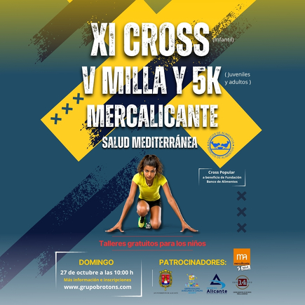 Mercalicante celebra la XI edición del Cross Infantil y la V Milla y 5K Salud Mediterránea