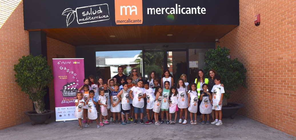 Gastro Cinema culmina su programa de actividades en Mercalicante con un taller de alimentación saludable para niños y niñas